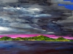 orage sur Petite Terre (ébauche)