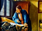copie du géographe d'après Vermeer