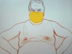 Pas content; dessin préliminaire