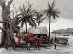 Foot au banga fleuri