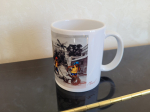 Mug « Course de pneus noir et blanc »