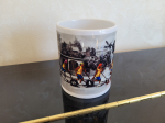 Mug « Course de pneus noir et blanc »