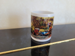 Mug "Jeune femme et bassine bleue"