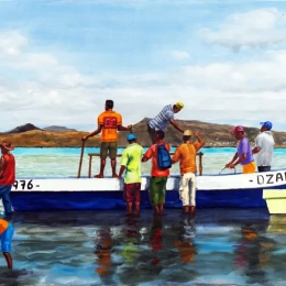 Pêcheurs en Petite Terre