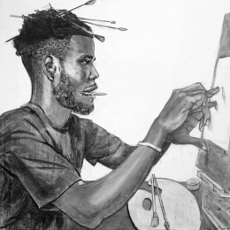 Adnan au dessin