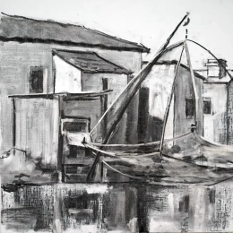 Port du Bec noir et blanc