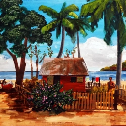 garçonière sur la plage