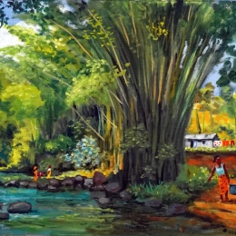 Bambous et rivière