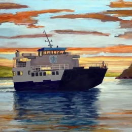 67 barge au couchant
