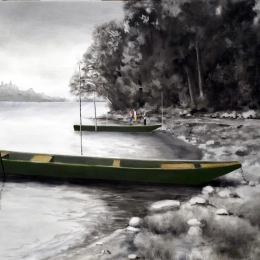 barques sur bord de Loire
