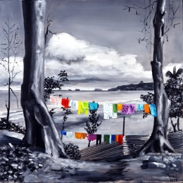 08 Linge entre deux arbres