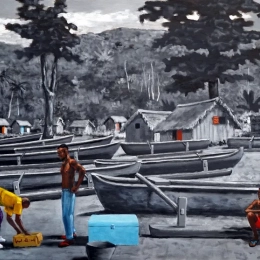 pirogues et glacière