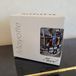 Mug « Course de pneus noir et blanc »